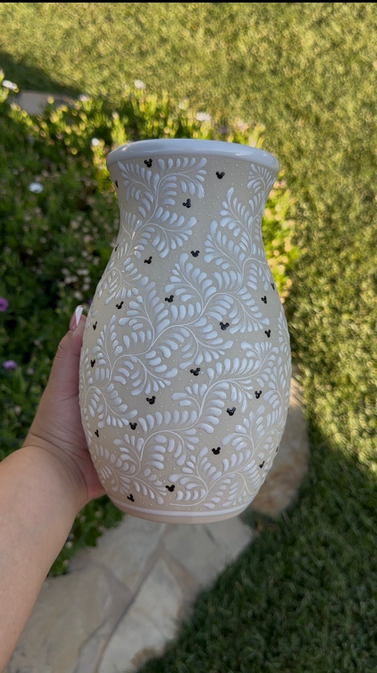White Flower Vase